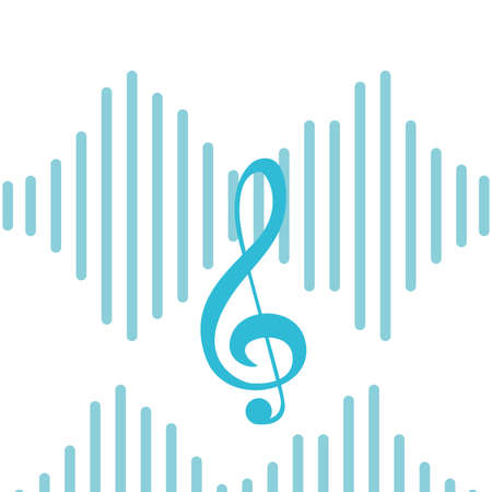 musical note equalizer music sound design vector illustrationのイラスト素材
