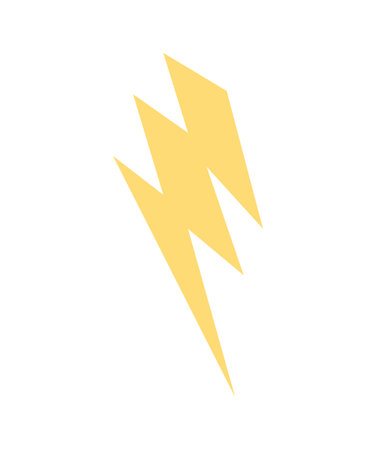 thunderbolt lightning energy isolated icon vector illustration design