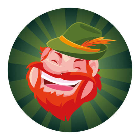 head of man smiling on white background vector illustration designのイラスト素材