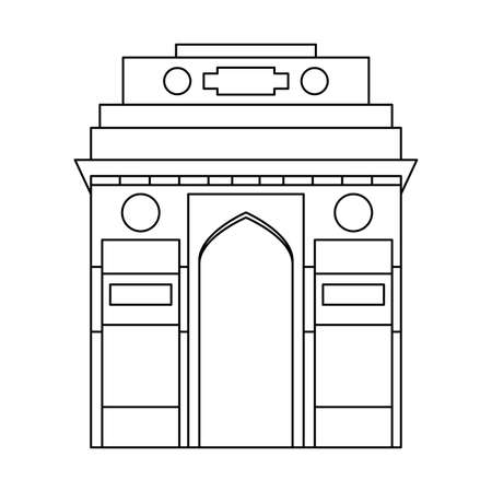 taj mahal structure emblematic of indian vector illustration designのイラスト素材