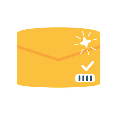envelope closed message correspondence on white background vector illustration designのイラスト素材