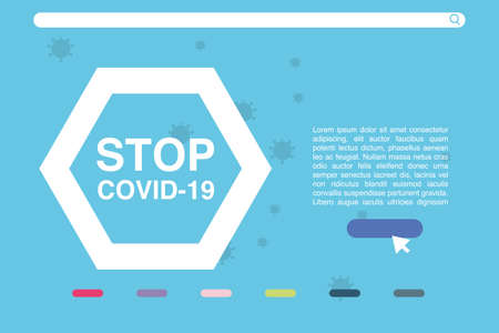 stop covid 19, the fight against coronavirus, pandemic medical with dangerous cells vector illustration designのイラスト素材