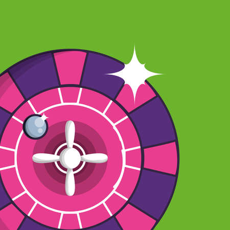 casino roulette game isolated icon vector illustration designのイラスト素材