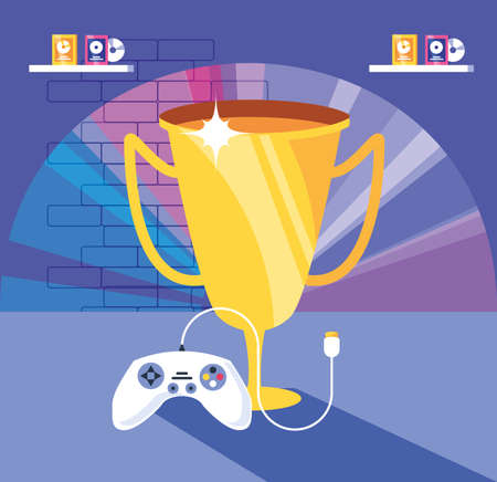 control of video games entertainment vector illustration designのイラスト素材