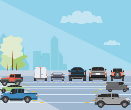 parking zone urban scene icon vector illustration designのイラスト素材