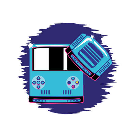handle video game with console vector illustration designのイラスト素材