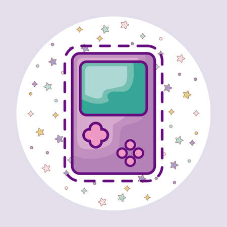 patch of video game handle vector illustration designのイラスト素材