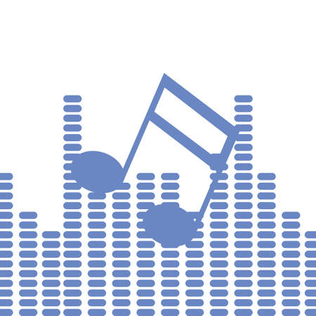 musical note equalizer music sound design vector illustrationのイラスト素材