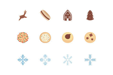 bundle of merry christmas with set icons vector illustration designのイラスト素材