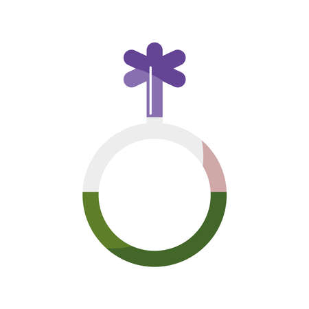 gender icon  symbol on white background vector illustration designのイラスト素材