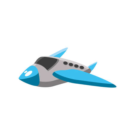 airplane, kids toy on white background vector illustration designのイラスト素材