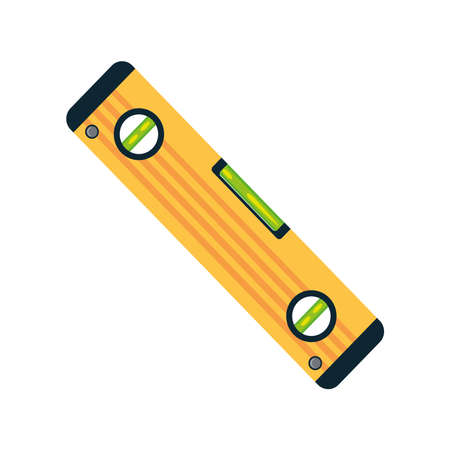bubble level tool on white background vector illustration designのイラスト素材