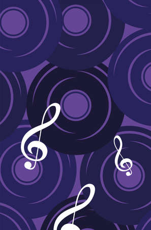 banjo instrument musical note background vector illustrationのイラスト素材