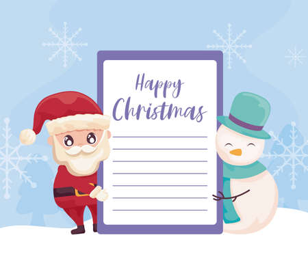 card of christmas with icons of xmas vector illustration designのイラスト素材
