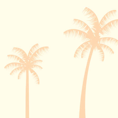 summer time holiday tropical palm trees vector illustrationのイラスト素材