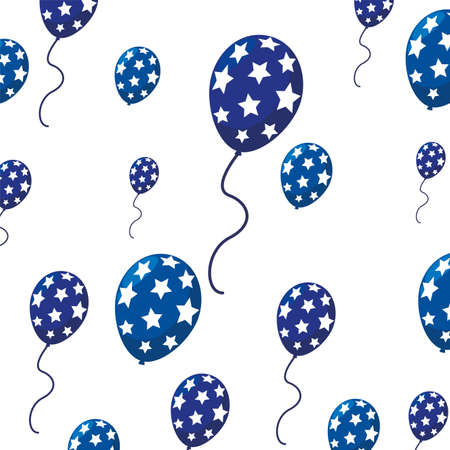 happy labor day - balloons decoration celebration background vector illustrationのイラスト素材