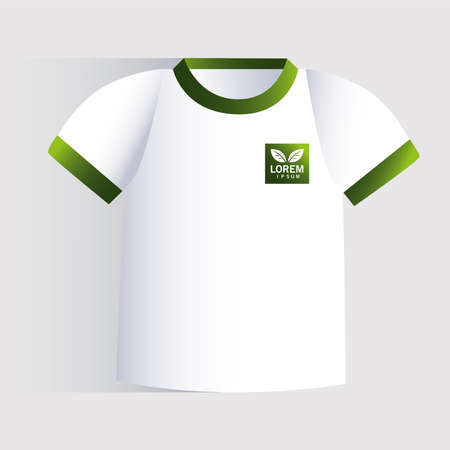 t shirt, corporate identity template on white background vector illustration designのイラスト素材
