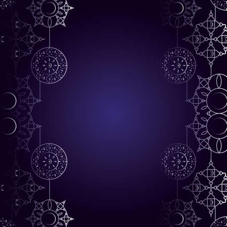 golden mandalas ramadan kareem pattern vector illustration designのイラスト素材