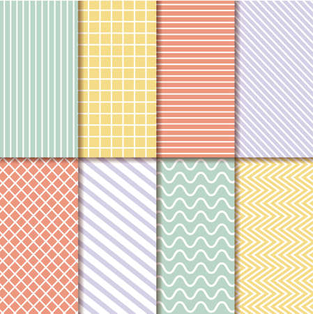 Pattern and striped frames, Background abstract texture art wallpaper template and decoration theme Vector illustrationのイラスト素材
