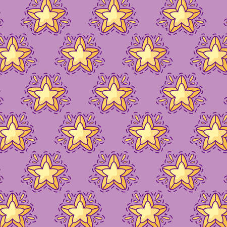 pattern patches of cute stars icon vector illustration designのイラスト素材