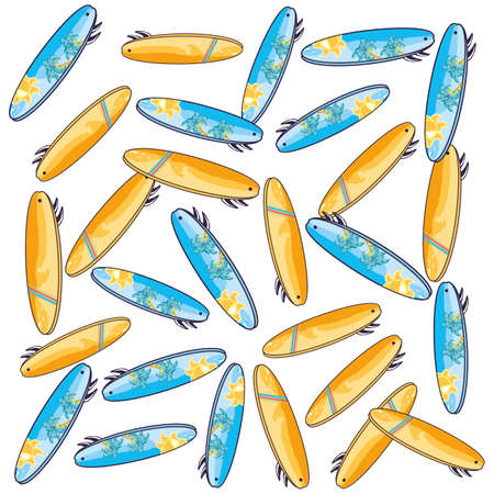 pattern of surfboards sport backdrop vector illustration designのイラスト素材
