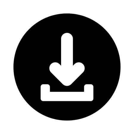 Download arrow silhouette style icon design, Digital technology communication social media internet web and device theme Vector illustrationのイラスト素材