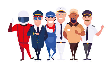 drivers persons design, Worker professional working occupation job corporate employee and service theme Vector illustrationのイラスト素材