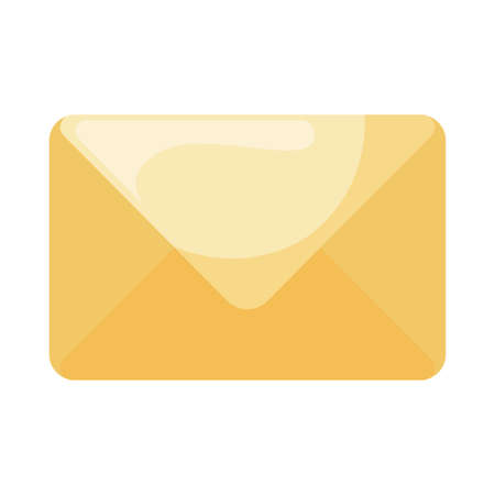 Envelope flat style icon design, Message email mail letter marketing communication card and document theme Vector illustrationのイラスト素材