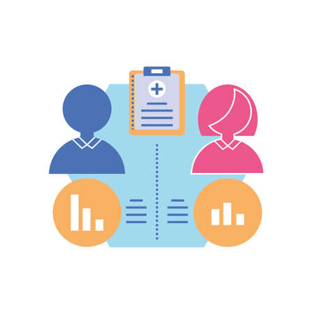 health care process infographic template vector illustration designのイラスト素材