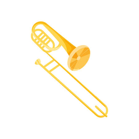 nice trumpet on white background vector illustration designのイラスト素材