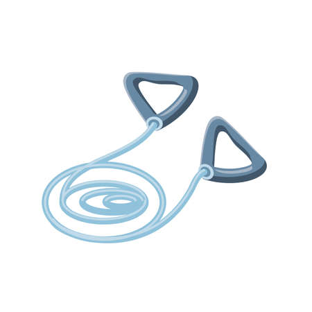 jump rope on white background vector illustration designのイラスト素材