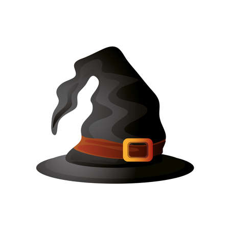 witch hat for halloween on white background vector illustration designのイラスト素材
