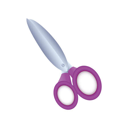 school scissors on white background vector illustration designのイラスト素材