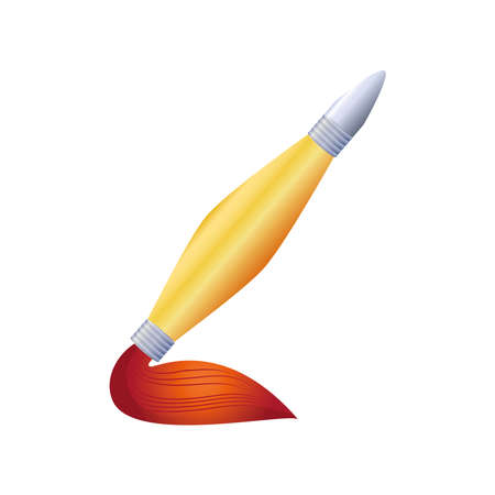 paint brush on white background vector illustration designのイラスト素材