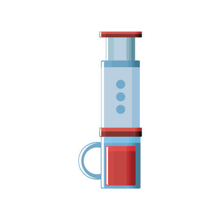 coffee maker on white background vector illustration designのイラスト素材