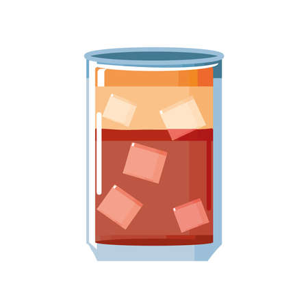 cold cup of coffee on white background vector illustration designのイラスト素材