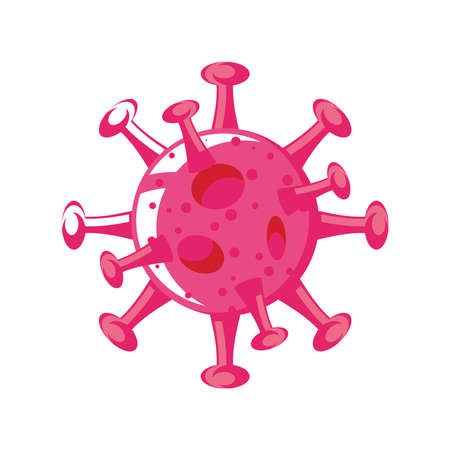 coronavirus covid 19 virus medical vector illustration isolated detailed iconのイラスト素材