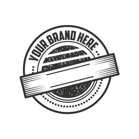stamp layout style, vintage  brand vector illustrationのイラスト素材