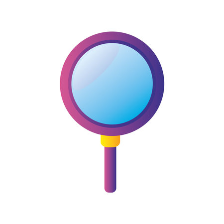 digital marketing magnifying glass research vector illustrationのイラスト素材