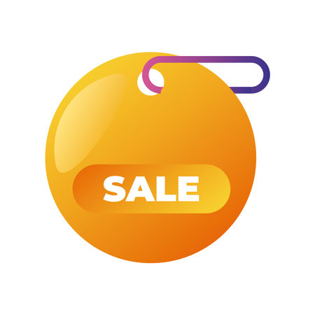 digital marketing development promotion sale offer tag vector illustrationのイラスト素材