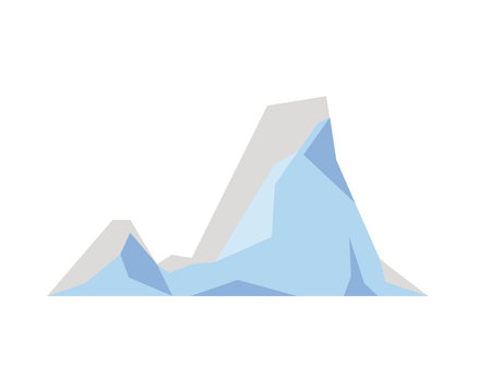 iceberg north pole, mountain wilderness image vector illustrationのイラスト素材