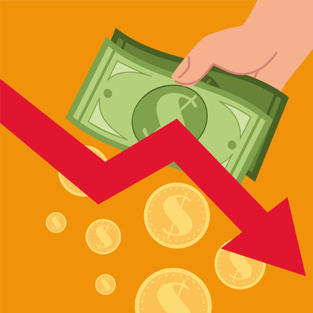 virus outbreak financial crisis vector illustrationのイラスト素材