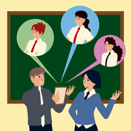 business people, businessman and businesswoman discussing work employessのイラスト素材