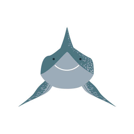 underwater world animal sea life whale vector illustrationのイラスト素材