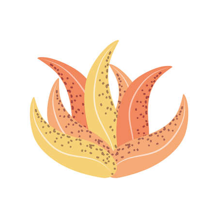 underwater world sea life leaves nature vector illustrationのイラスト素材