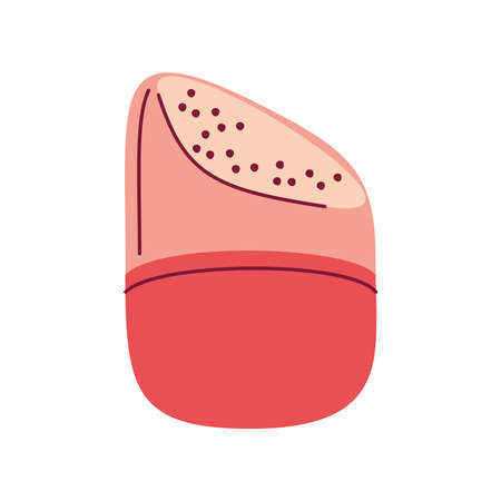 cosmetic makeup puff tool cartoonのイラスト素材