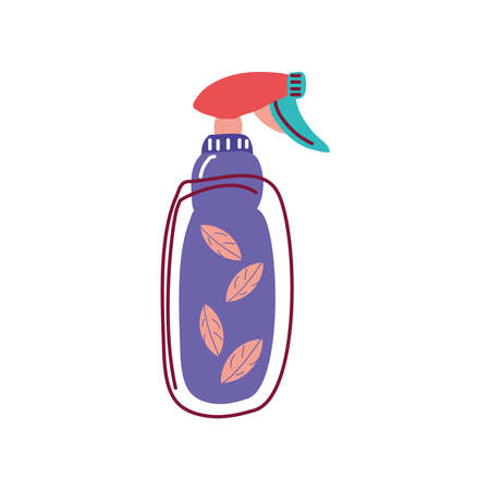 cosmetics hair spray bottle cartoonのイラスト素材