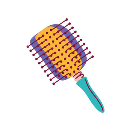 beauty brush hair accessory cartoonのイラスト素材