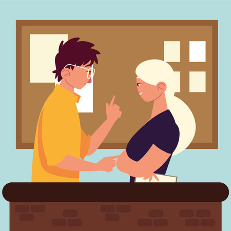 teamwork workers talking meeting workのイラスト素材