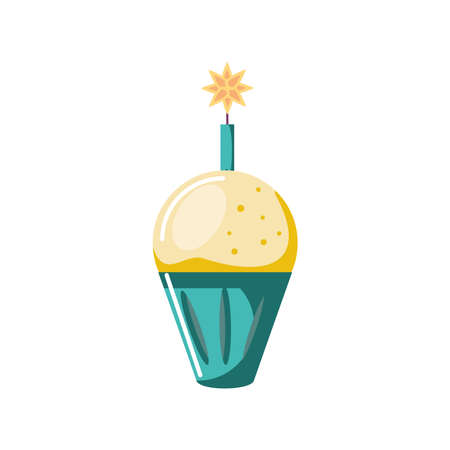 birthday cupcake star sweet foodのイラスト素材